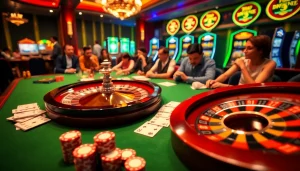 Experience thrilling gambling at https://tha-bet.pro/ with poker games, roulette, and vibrant casino setup.