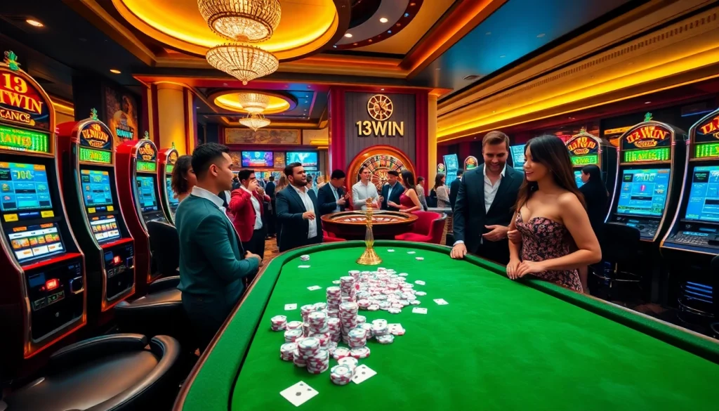 Experience the thrill of winning at 13win casino with vibrant gaming and luxurious atmosphere.