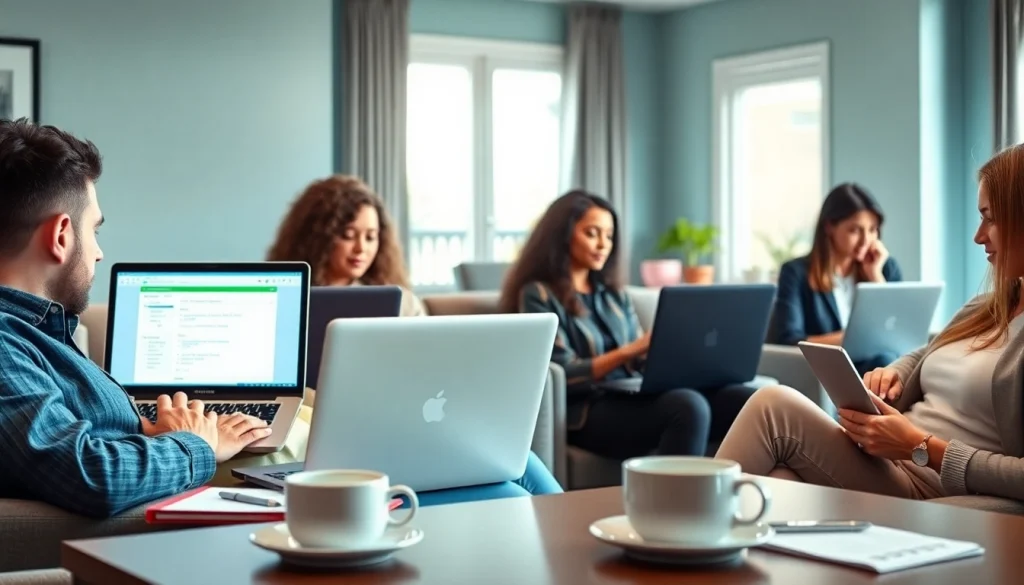 Complete surveys for cash easily with https://enqueteplein.nl, showcasing diverse individuals at work.