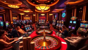 Players engage in thrilling games at the casino, showcasing the excitement of https://jun88buzz.info/.