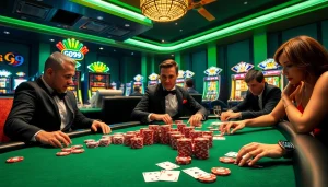 Experience thrilling gameplay at Go99 casino with vibrant tables and engaging players.