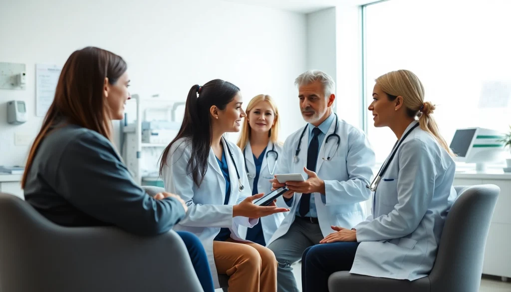 Consultation at https://www.medexdtc.com showcasing a diverse healthcare team providing personalized care.
