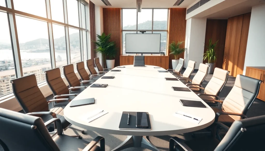 Engage in quality business meetings at https://oresundbusinessmeeting.se with a modern and inviting conference room.