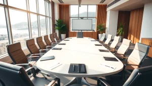 Engage in quality business meetings at https://oresundbusinessmeeting.se with a modern and inviting conference room.