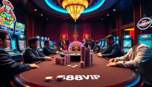 Experience the thrill of S88VIP casino with vibrant tables and exciting games.