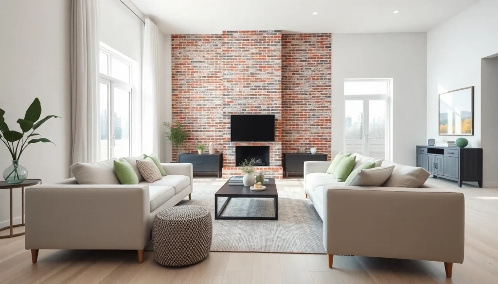 Engaging home renovation showcasing a transformed living room with modern decor.