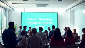 Learn how to donate crypto to charity through engaging community events showcasing interaction.