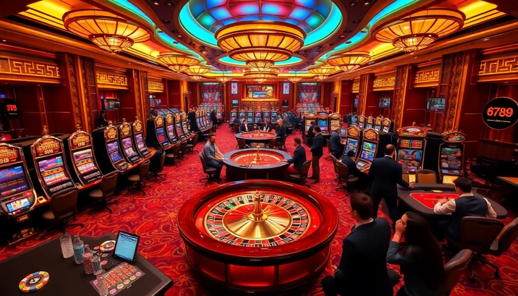 Experience the thrill of 6789 casino gaming with vibrant tables and professional dealers.