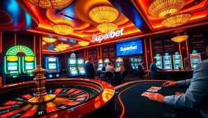 Experience the thrill of Superbet with engaging casino games and luxurious gaming atmosphere.
