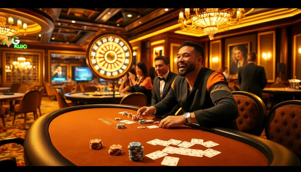KJC invites players to experience the excitement of winning at casino tables with luxurious atmosphere.