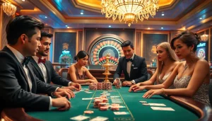 Experience the thrill of poker at 789club vn with sophisticated players in a vibrant casino atmosphere.