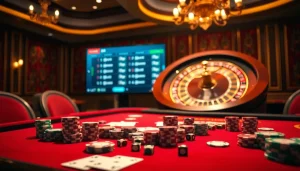 Experience the thrill of gambling at nhà cái lucky88 with luxurious casino elements and betting excitement.