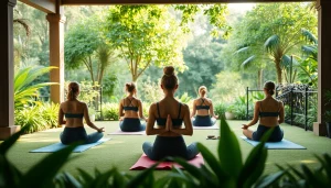 orbitnix.com의 요가와 힐링을 경험하는 평화로운 정원 모습