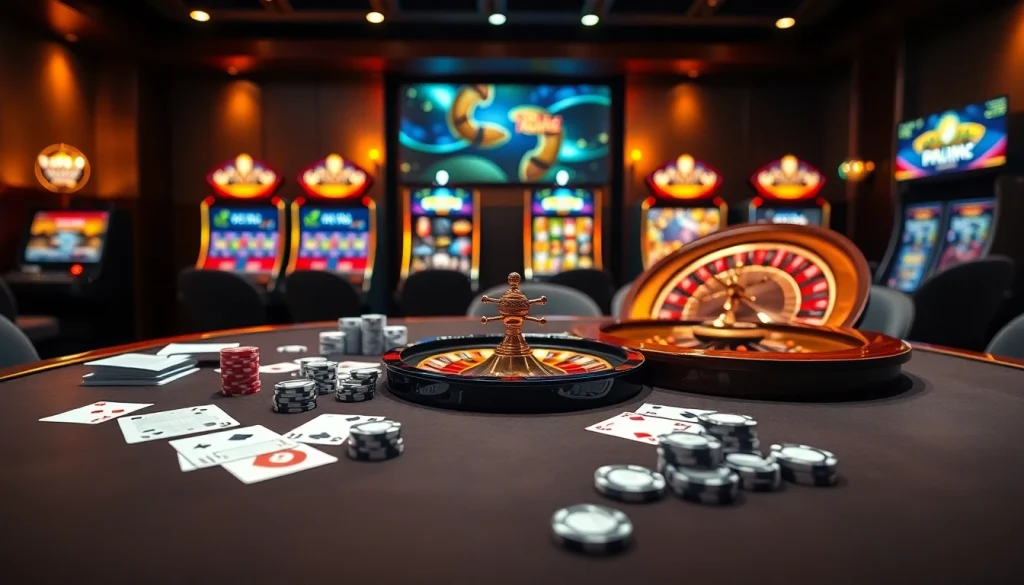 Experience the thrill of gaming at https://f8beta2.support/ with luxurious casino tables and vibrant atmosphere.
