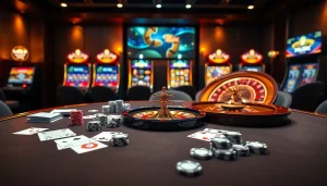 Experience the thrill of gaming at https://f8beta2.support/ with luxurious casino tables and vibrant atmosphere.