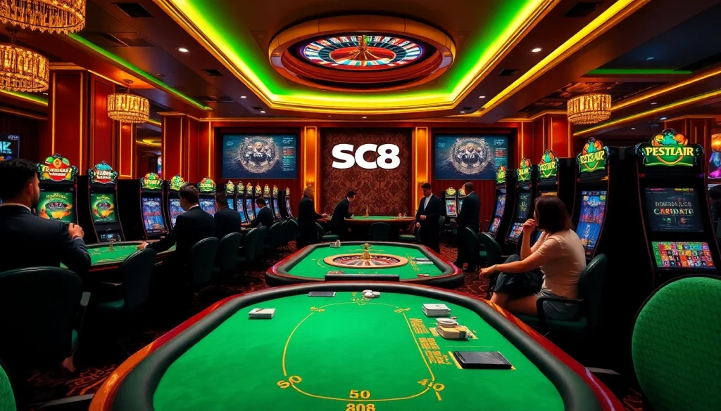 Experience the excitement of SC88 with dynamic casino games and vibrant slot machines.