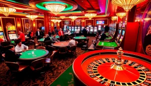 Rasakan sensasi obral toto bersama para pemain di kasino yang ramai, menampilkan permainan menarik seperti poker dan roulette.