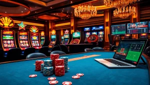 Feel the thrill of a casino with vibrant gaming elements featuring 7mcn's live score interface.