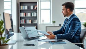 Expert consultation on Smsf in a modern financial office setting.