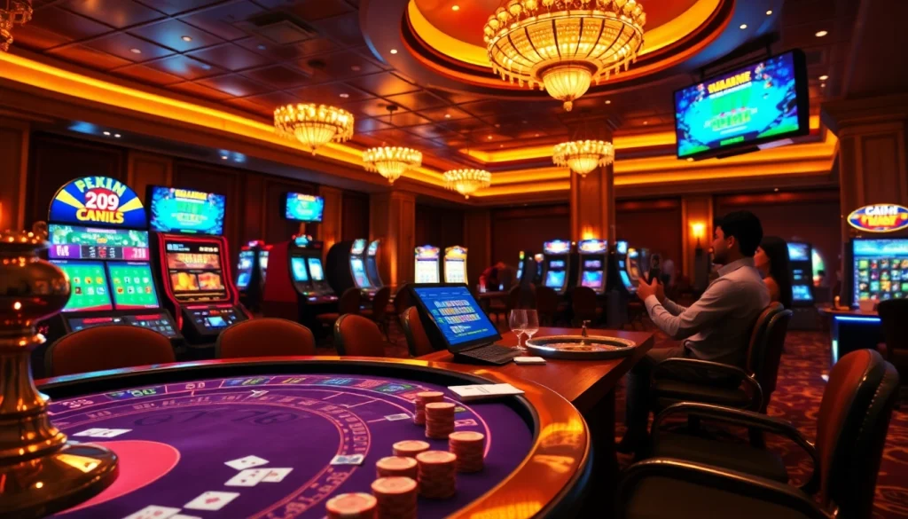 Experience online excitement with mb66-t.com gaming, featuring luxurious casino elements and vibrant action.