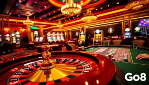 Experience the thrill of Go8 with exciting casino games including poker and roulette.