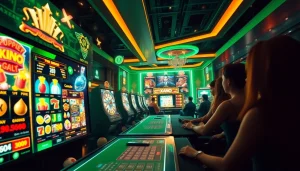 Vibrant gaming interface of XX88 showcasing casino games with trust symbols, evoking excitement.