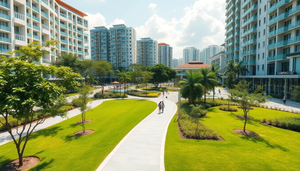Explore the Tampines EC, showcasing vibrant green parks and modern architecture.