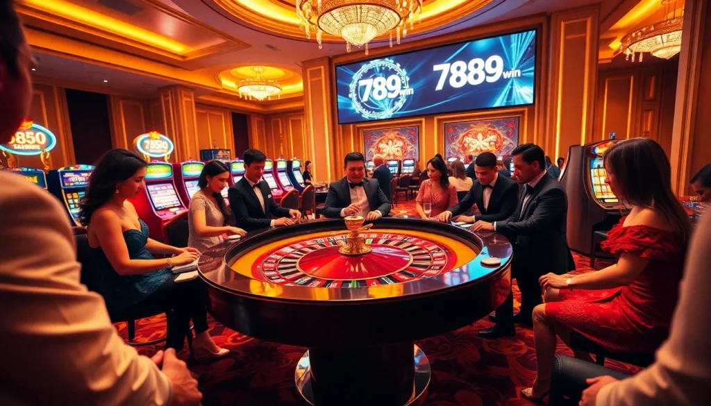 Experience the thrill of a high-stakes casino atmosphere with 789win's vibrant gameplay.