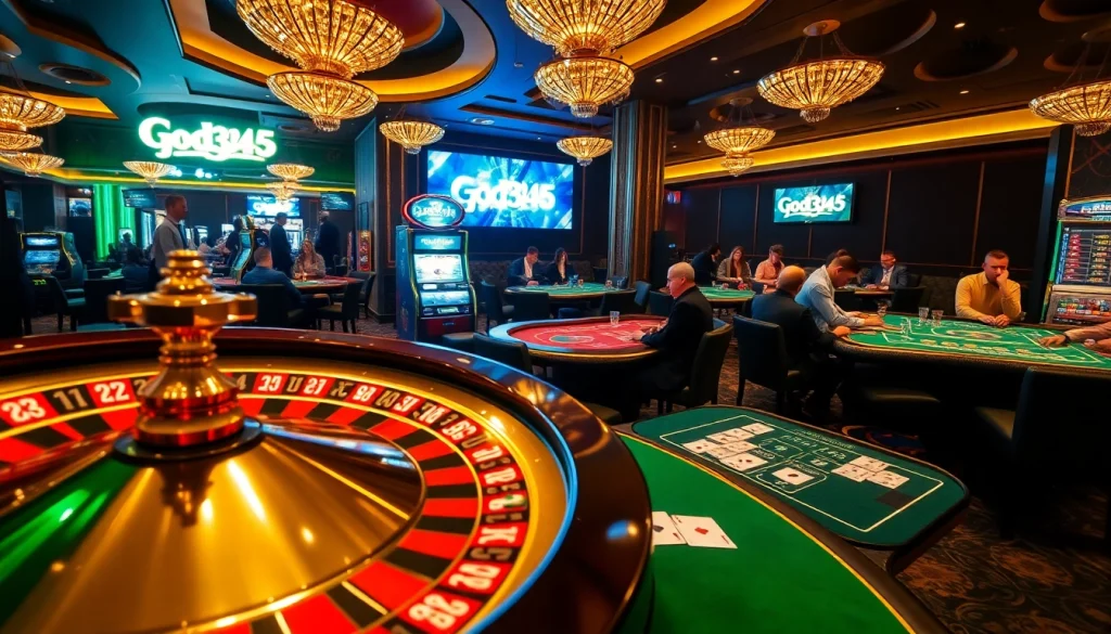 Experience the thrill of high-stakes gambling at God345 with exciting casino tables and games.