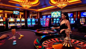 A dynamic gaming scene featuring the keyword 'vua99' as players engage in thrilling table games and slots.
