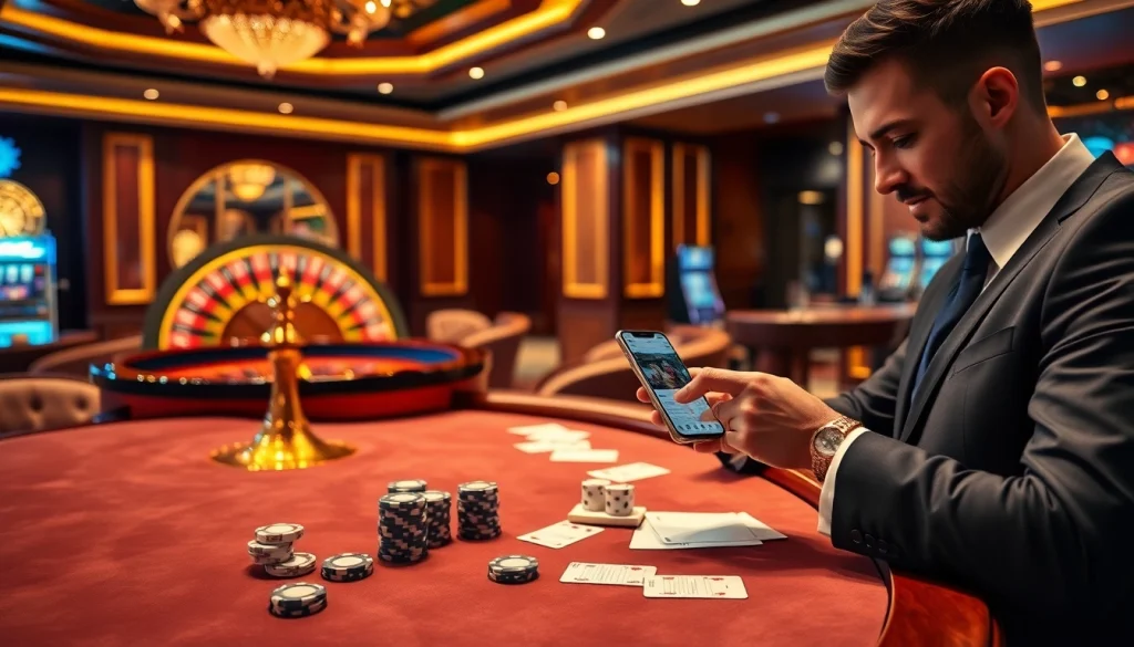 S8 poker table setup with exciting betting moments and vibrant roulette background