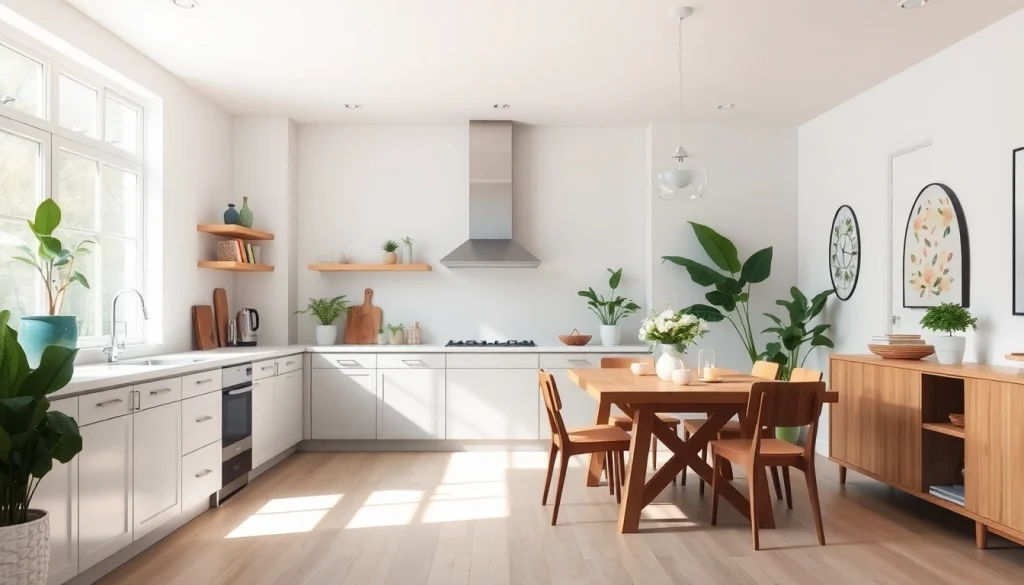 Elevate your home renovation with this bright, modern kitchen, showcasing inviting designs.