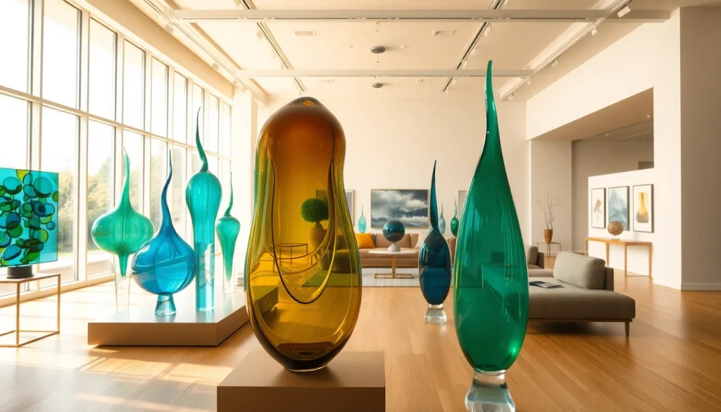 Admire the exquisite glass art pieces at kostaboda-artgallery.fr showcasing vibrant craftsmanship.