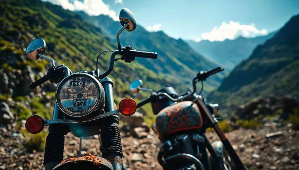 Capture the spirit of adventure with a rugged motorcycle against stunning mountains at https://relevance.com.ua.