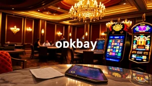 Players engaging in exciting casino games like poker and roulette at Okbay.