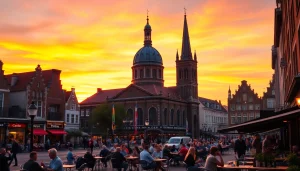 Beleef de prachtige skyline van Utrecht met de Domtoren, te vinden op https://allesinutrecht.nl.