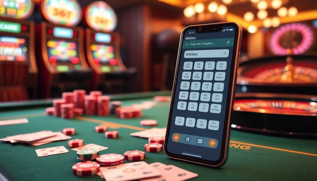 Experience the excitement of the 6666bet App with poker tables and casino games.