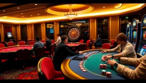 Experience thrilling action at a casino as players engage in games to visit site for better odds and strategies.