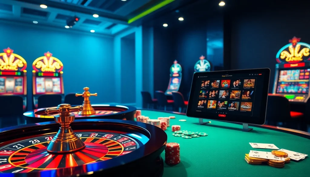 S666 nhà cái showcases an inviting casino table with colorful chips and a glowing roulette wheel, embodying online gambling luxury.