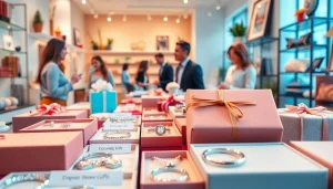 Shop personalized gifts at https://trevia.com showcasing unique, custom products in a vibrant store.