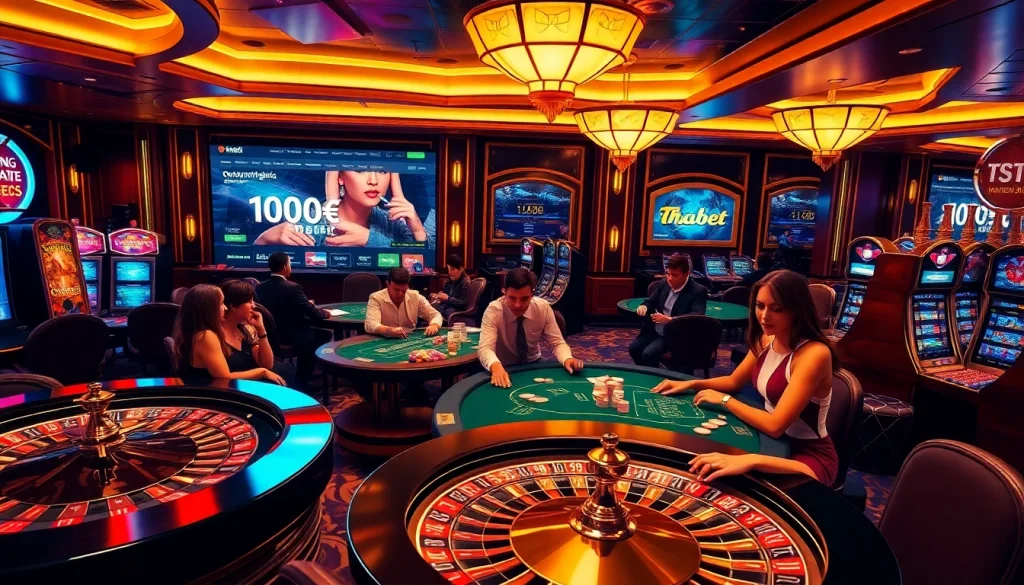 Engage in thrilling games at https://thabet.vegas/ featuring roulette, poker, and vibrant casino ambiance.