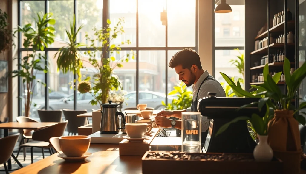 Café unique dans un coffee shop espagne avec une préparation de café artisanale.