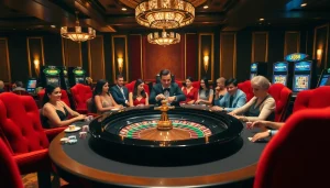 Experience exhilarating gaming moments at UU88 casino with vibrant roulette tables and engaging players.