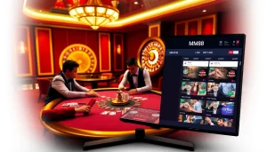 Engage with MM88's elite poker scene, featuring stunning casino elements and live betting.