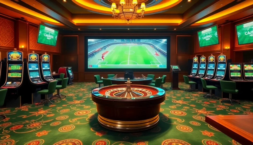 Enjoy a thrilling experience of trực tiếp bóng đá hôm nay with high-quality streaming in a luxurious casino setting.