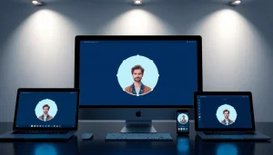 Circle crop tool interface for professional profile pictures editing.