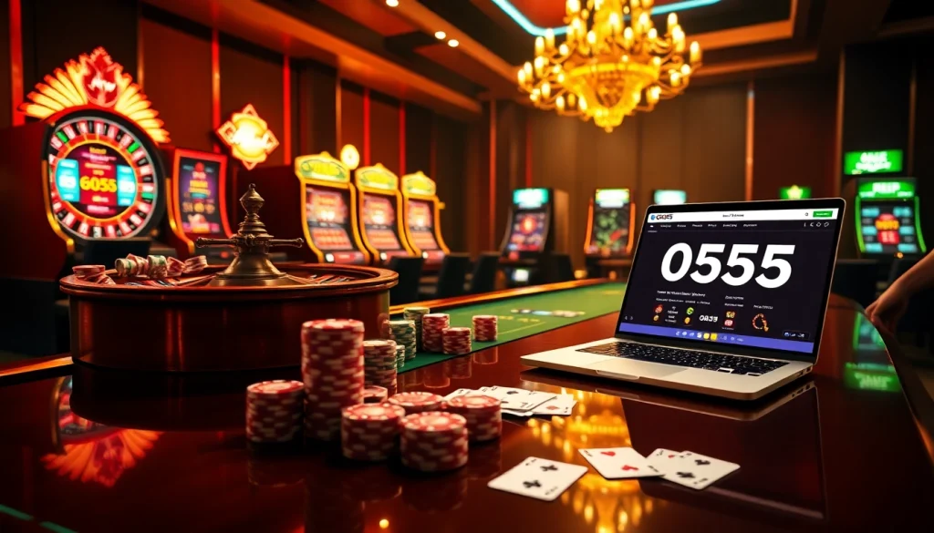 Experience thrilling online gaming at god55 with vibrant casino elements and professional dealers.