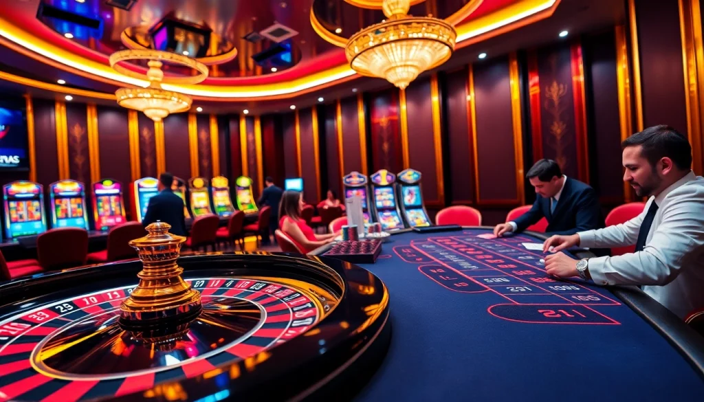 Experience the thrill of gaming at https://ok365.free/, where players engage with vibrant roulette and poker tables.
