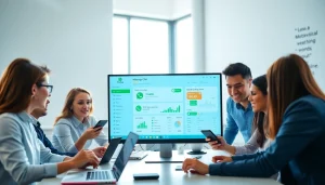 Understanding What is a CRM for WhatsApp with a business team engaging over CRM software.