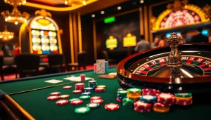 Experience the thrill of gambling at Hello88 with vibrant casino scenes and engaging gameplay.